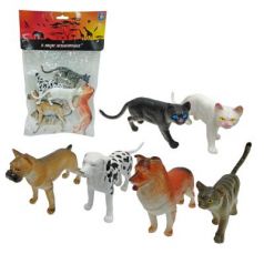 Набор фигурок 1Toy "В мире животных" - Собаки и Кошки 15 см