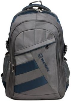 Рюкзак ручка для переноски BRAUBERG Рюкзак для школы и офиса MainStream 2 35 л серый синий
