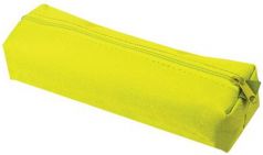 Пенал-тубус ПИФАГОР на молнии, текстиль, желтый, 20х5 см, 104388