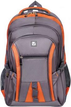 Рюкзак дышащая спинка BRAUBERG SpeedWay 2 25 л серый оранжевый