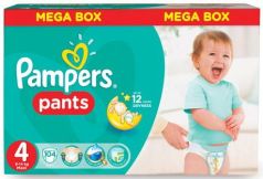 Подгузники-трусики КОМПЛЕКТ 104 шт., PAMPERS (Памперс) Active Baby Pants, размер 4 (9-14 кг)