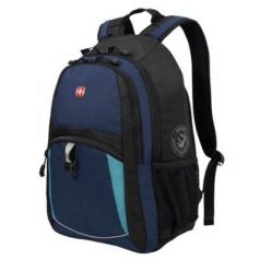 Городской рюкзак дышащая спинка WENGER универсальный 22 л сине-черный