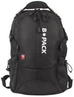 Рюкзак B-PACK "S-02" (БИ-ПАК) универсальный, с отделением для ноутбука, усиленная ручка, черный, 47х31х16 см, 226948