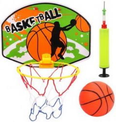 Набор для игры в баскетбол, щит 34*25 см, мяч, насос с иглой