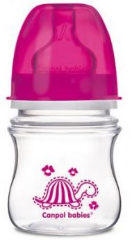 Бутылочка для кормления Canpol EasyStart 120 мл с 3 месяцев розовый 35/205