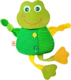 Мягкая игрушка-грелка лягушонок МЯКИШИ Доктор Мякиш текстиль зеленый 39 см 228