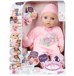 Кукла ZAPF Creation Baby Annabell 43 см с мимикой чмокающая смеющаяся