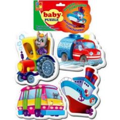 Мягкий пазл Vladi toys Baby puzzle Транспорт 15 элементов