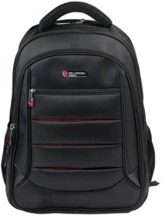 Рюкзак ручка для переноски BRAUBERG Рюкзак для школы и офиса BRAUBERG "Flagman" 35 л черный красный