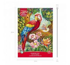 Альбом для рисования А4 20л ArtBerry Попугай