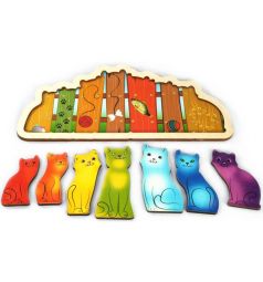 Рамка-вкладыш Нескучные игры Разноцветные котята, 28 х 13 см