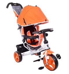 Трехколесный велосипед Moby Kids Comfort 10x8 EVA, цвет: оранжевый