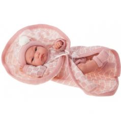 Кукла-младенец Juan Antonio Луиза в розовом 33 см