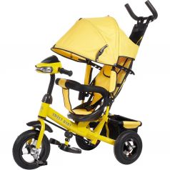 Трехколесный велосипед Sweet Baby Mega Lexus Trike 8/10 Air Music bar, цвет: yellow