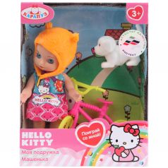 Кукла Карапуз Hello Kitty в оранжевой шапочке