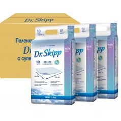 Пеленки Dr.Skipp Soft Line детские гигиенические 60 х 90 см, 30