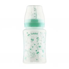 Бутылочка Lubby для кормления Классика полипропилен, 250 мл