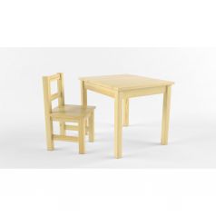 Наборы мебели Русские-Игрушки Стол и стул, цвет: светло-коричневый/бежевый