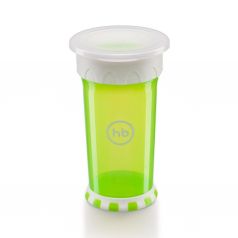 Кружка-поильник Happy Baby 360°, с 9 месяцев, цвет: зеленый