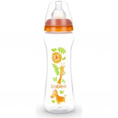 Бутылочка Baboo с узкой силиконовой соской Safari полипропилен, 330 мл