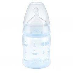 Бутылочка Nuk Baby Rose&Blue соска с отверствием М полипропилен с рождения, 150 мл
