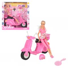 Игровой набор Defa Кукла и аксессуары (розовый) 26 см