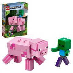 Конструктор LEGO Minecraft 21157 Большие фигурки Minecraft, Свинья и Зомби-ребёнок