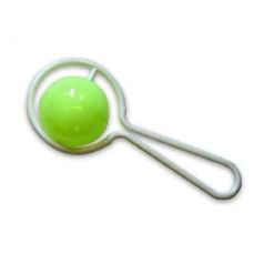 Погремушка Аэлита Шарик, зеленая, 14.4 х 7.3 см