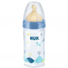 Бутылочка Nuk First Choice Plus с соской M р. 1 полипропилен, 240 мл, цвет: синий