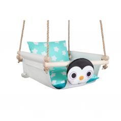 Качели подвесные Hotenok Пингвин на снегу с подушками