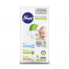 Подгузники Sleepy Natural Organic Baby Diaper Jumbo Newborn (2-5 кг) шт.