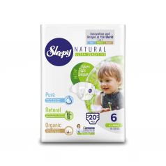 Подгузники Sleepy Natural Organic Baby Diaper Jumbo Extra Large (15-25 кг) шт.