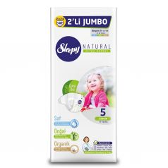 Подгузники Sleepy Natural Organic Baby Diaper Double Jumbo Junior (11-18 кг) шт.