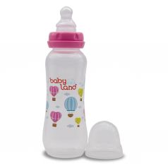 Бутылочка Baby Land ортодонтическая соска с антиколиковым клапаном, полипропилен, 0-6 мес, 80 мл