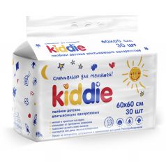 Пеленки KIDDIE детские влаговпитывающие одноразовые 60*60 Эконом 30 шт.
