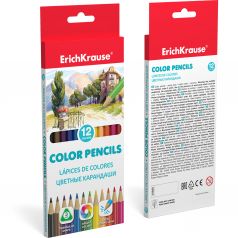 Цветные трехгранные карандаши Erich Krause 12 цветов