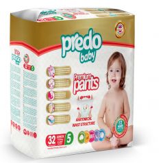 Подгузники-трусики Predo Predo baby для ежедневного использования, р. Junior, 11-25, 32 шт