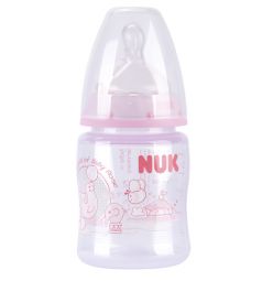 Бутылочка Nuk First Choice Baby Rose пластик с рождения, 150 мл, цвет: розовый
