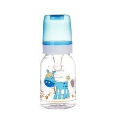 Бутылочка Canpol Веселые зверушки + подарок тритан, 120 мл, цвет: голубой