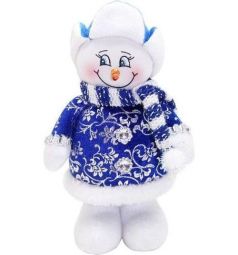 Кукла Новогодняя сказка Снеговик синий 20 см