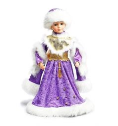 Кукла Новогодняя сказка Снегурочка в фиолетовом 40 см