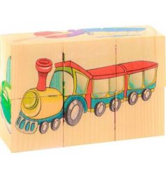 Набор кубиков Русские деревянные игрушки Транспорт