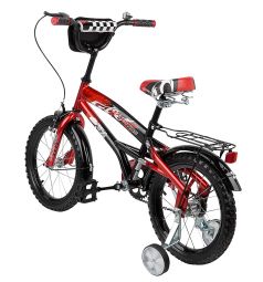 Детский двухколесный велосипед Leader Kids G16BD406, цвет: красный/черный