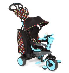 Детский трехколесный велосипед Smart Trike Boutique, цвет: черный/темно-синий