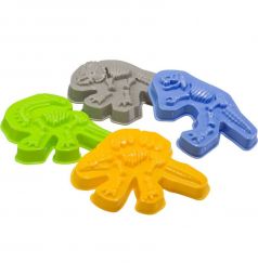 Игровой набор для песка Happy Baby Формочки Dinosaurs