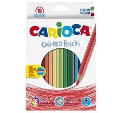 Карандаши цветные Carioca с точилкой 18 цв.