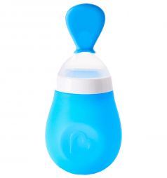 Ложка-бутылочка Munchkin для первого прикорма, цвет: голубой