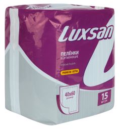 Пеленки Luxsan Premium/Extra одноразовые 40 х 60 см, 15