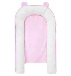 Комплект Smart-textile Бэби гнездо/подушка 2 предмета 60 х 90 см, цвет: розовый