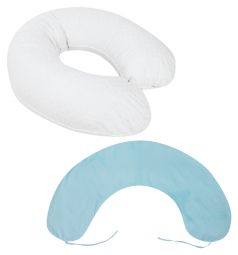 Комплект Smart-textile Бумеранг-лайт подушка/наволочка 2 предмета длина по краю 220 см, цвет: голубой